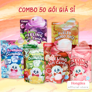 [GIÁ SỈ] Combo 50 gói Kẹo Dẻo Trái Cây Lột Vỏ 3D BoBo Cokoc 75g/ 60g