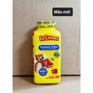 mẫu mới date 3/26 -  Kẹo Gấu L’il Critters Gummy Vites chai 300 viên từ mỹ , vitamin cho bé ăn ngon
