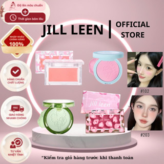 Jill leen Phấn Má Hồng Màu Đào Đào Ngọc Trai Mờ Lấp Lánh Không Thấm Nước Làm Sáng Tông Màu Da má hồng kem