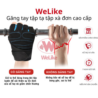 Găng tay tập tạ Welike Bao tay tập xà đơn gym nam nữ đi phượt đi xe máy du lịch thể thao hàng loại 1 cụt ngón tiện dụng