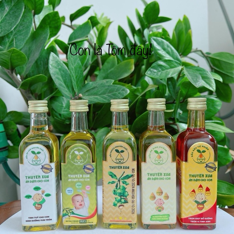 Dầu Ăn Dặm Cho Bé Nguyên Liệu Hạt Tự nhiên - Thương Hiệu Thuyền Xư