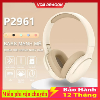 Tai Nghe Bluetooth P2961 / P47 / Y08 Không Dây, Tích Hợp Microphone, âm Bass Sâu, Màu Sắc đáng Yêu