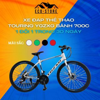 Xe Đạp Thể Thao YGZXG Xe Đạp Thể Thao Nam Nữ Màu Xanh Trắng Đen, Khung Hợp Kim Nhôm Cao Cấp Siêu Nhẹ
