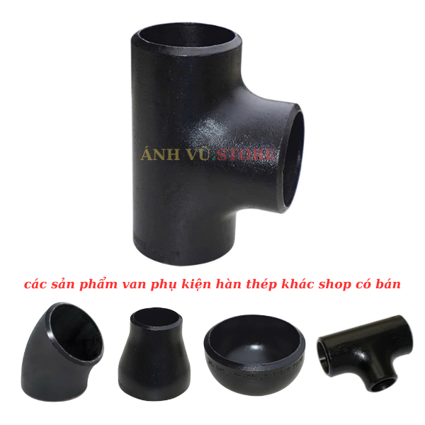 Tê thép hàn SCH40 DN65 - DN100