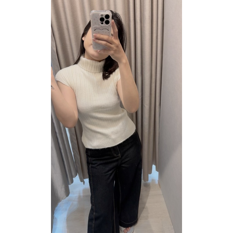 [Em.Mây] Áo Len Cổ Cao Lông Thỏ Tay Hến WG.WE