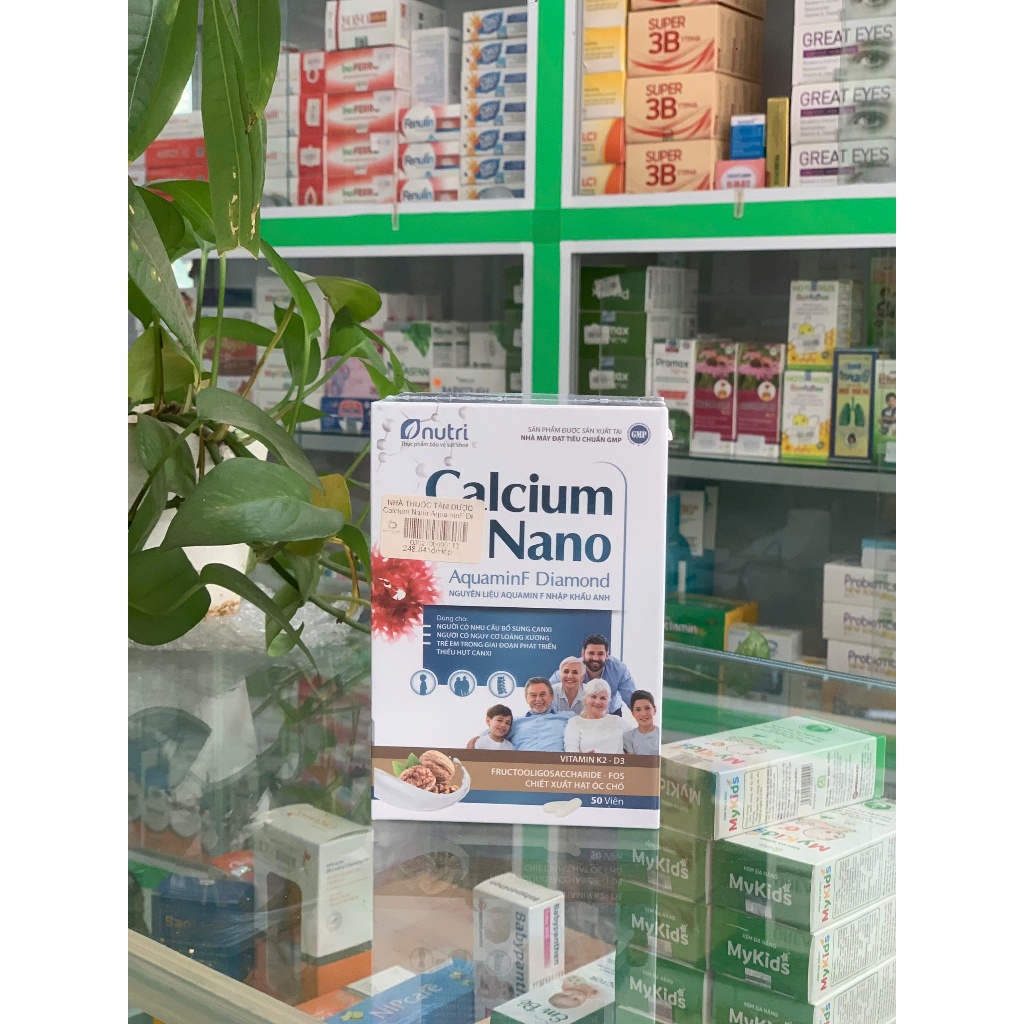 Viên uống Calcium Nano AquaminF Diamond bổ sung canxi cho cơ thể