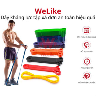 Dây kháng lực tập gym Welike tập xà đơn bụng tay chân mông dây cao su Power mini Band đàn hồi phụ kiện đa năng