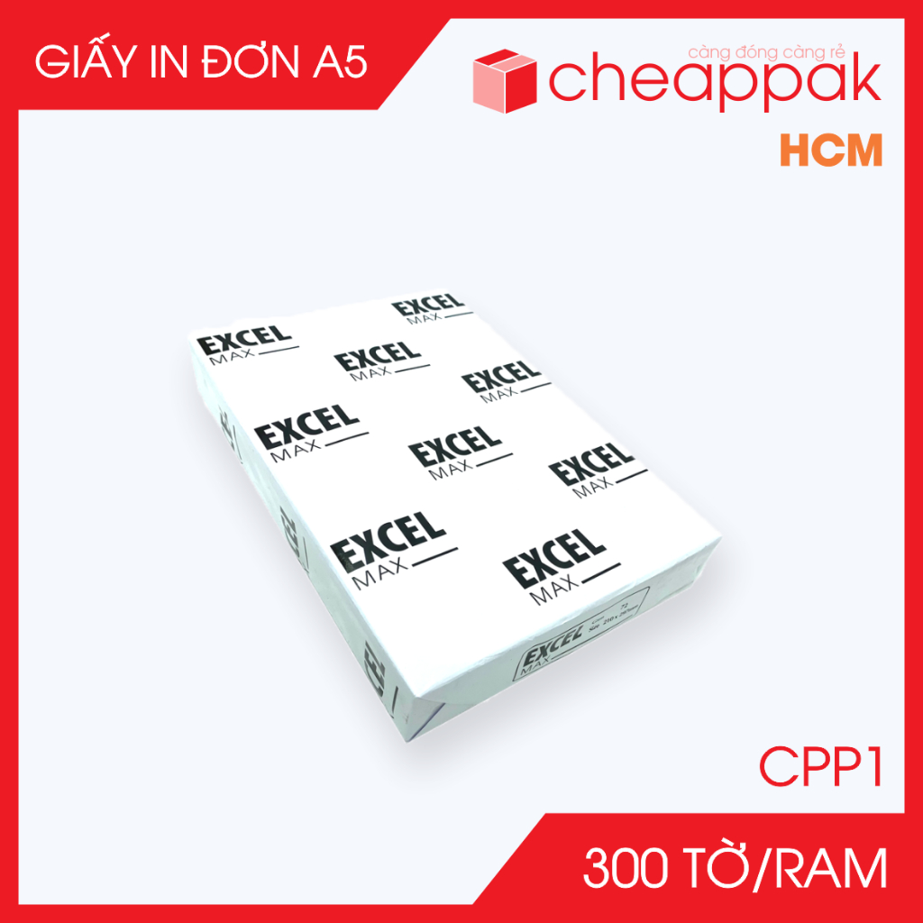 CPP1 - Combo 10 ream giấy in A5 giá rẻ - Giấy in đơn, giấy in văn phòng - 72gsm -C.GA5E73