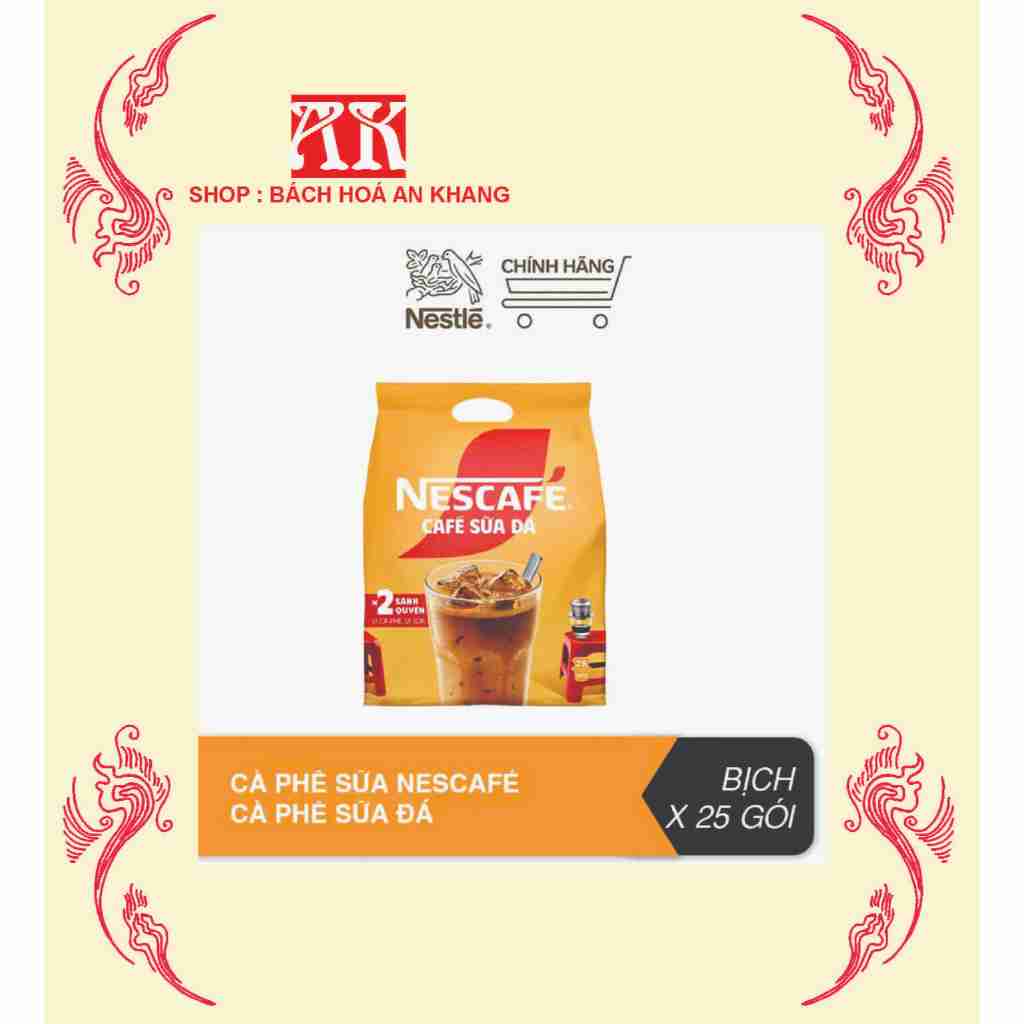 Nescafe sữa đá bịch 600g (25 gói).