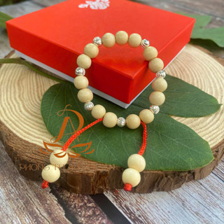 Vòng Dâu Tằm Kết Hợp 7 Bi Bạc Cho Bé Trai - Giúp Bé Ngủ Ngon - Tặng Quà Hấp Hẫn