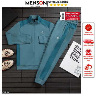 Bộ nỉ nam cao cấp Adidas kéo khoá phom đẹp dày dặn Menson MD4-12 Set đồ nam thể thao thu đông dài tay 2023 Hàng Hiệu