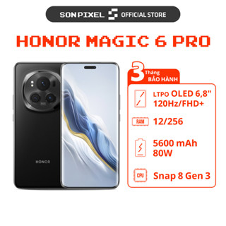 Điện Thoại Honor Magic 6 Pro, Chip Snapdragon 8 Gen 3, Ram 12/256GB, Pin 5600 mAh Sạc Nhanh 100W. SonPixel