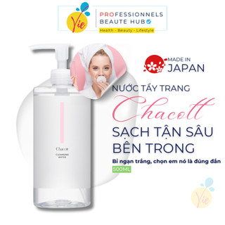 Nước Tẩy Trang Chacott for Professionals Cleansing Water Nhật Bản cho da nhạy cảm 500ml