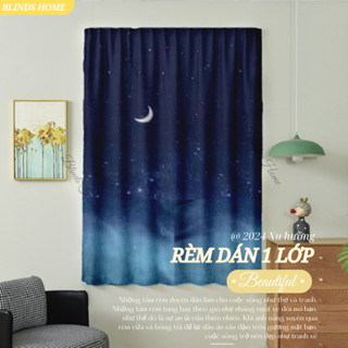 Rèm cửa dán, rèm dán tường, rèm cửa sổ phòng trọ 1 Lớp Blinds Home sử dụng tiện lợi phong cách Hàn Quốc