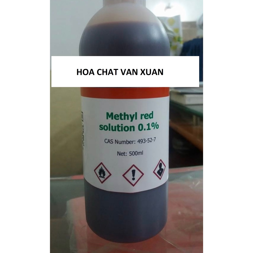 Dung dịch methyl red solution 0.1% chai 500ml methyl đỏ