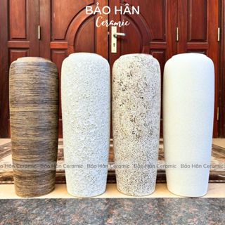 Bình Hoa Tết Cỡ Lớn 40~52cm, Lọ Hoa Đẹp Trang Trí Phòng Khách Cắm Đào, Tuyết Mai, Lựu