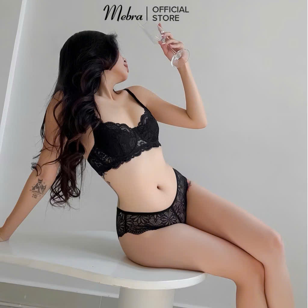 (HCM 2H) Bộ quần áo lót ren cô dâu trắng ngọc gom tròn quả ngực có gọng không mút quần cách điệu Mebra thiết kế | BigBuy360 - bigbuy360.vn