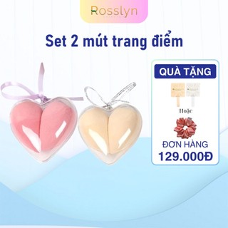 Set 2 mút trang điểm hình quả trứng chất lượng cao Rosslynaccessory DC59