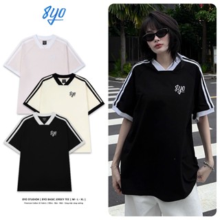 Áo Thun Thêu 8YO "Basic Jersey" Tee Cotton 100% Unisex Nam Nữ Form Rộng Tay Lỡ Oversize Local Brand