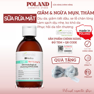 Sữa rửa mặt Bielenda Dr Medica giảm mụn kiềm dầu nhờn cho da hỗn hợp, dầu mụn, nhạy cảm 250ml