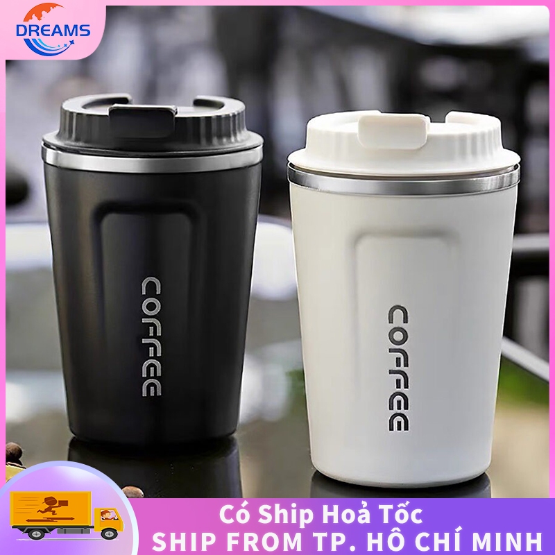 380ml thép không gỉ cốc cà phê du lịch nhiệt Mug Leak-proof phích chai trà cà phê Mug chân không Fla