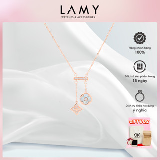 Dây chuyền nữ CDE Lucky Double Floral Necklace Rose Gold CDE6426RG
