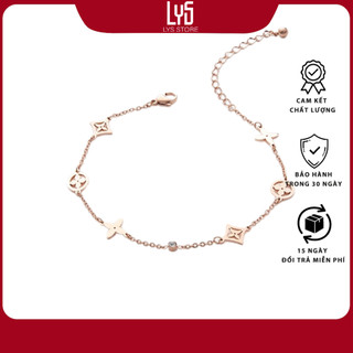Lắc tay Lys Cỏ Bốn Lá Lấp Lánh 2125RG - Lắc tay đầy đủ phụ kiện PAN