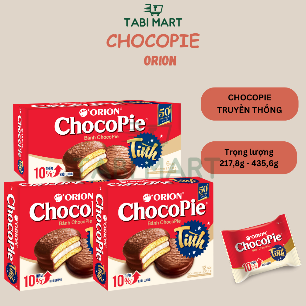 Bánh Chocopie Truyền Thống - Orion - Sô cô la, Kem Trứng, Quà Tặng, Quà Tết