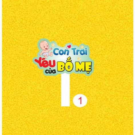 Hashtag Thôi Nôi - Đầy Tháng - Bảng Cầm Tay Thôi Nôi Sinh Nhật - Có Thiết Kế Theo yêu Cầu