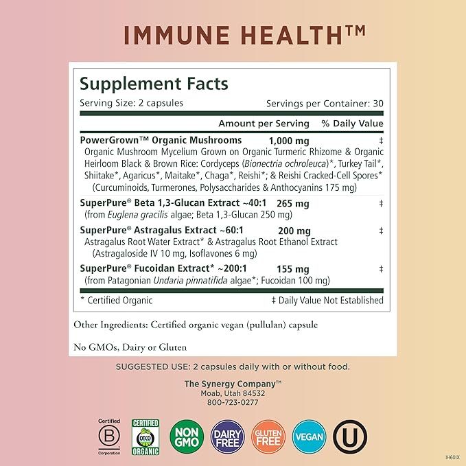 Viên Uống Tăng Cường Miễn Dịch Pure Synergy Immune Health 60 viên