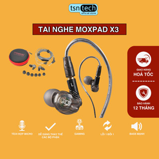 Tai nghe MOXPAD X3 | Bass mạnh, có mic, chơi game fps, tai nghe anh Độ Mixi, tai nghe MixiGaming