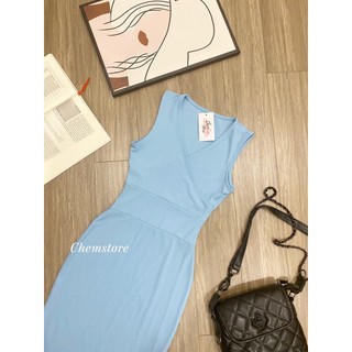 Đầm Body Midi Ba Lỗ Xẻ Chân DO116 Chemstore