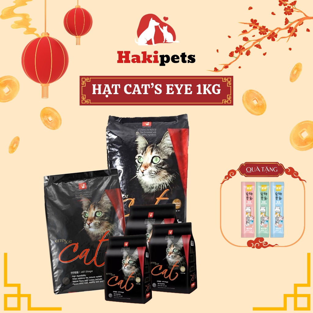 Thức ăn hạt cho mèo con, mèo lớn Cat's eye Hàn Quốc, Cateye