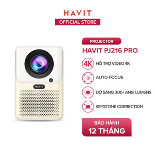 Máy Chiếu HAVIT PJ216 Pro, Full HD 4k, Android 9.0, Tự Động Điều Chỉnh Thông Minh - Chính Hãng BH 12 Tháng