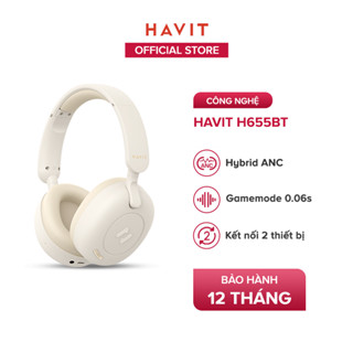 Tai Nghe Headphone HAVIT H655BT, Bluetooth 5.3, Chống Ồn ANC, Nghe Đến 65H - Hàng Chính Hãng