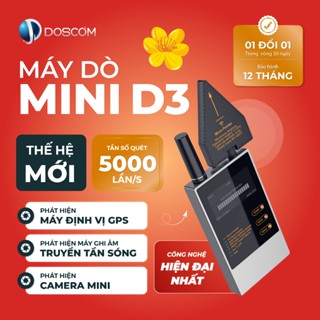 Doscom D3 - Thiết Bị Dò Chuyên Dụng Phát Hiện Máy Ghi Âm, Máy Định Vị GPS, Camera Mini.. Độ Nhạy Cao