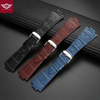 Dây Đeo Bằng Da Thật 12mm Cho Đồng Hồ Tissot PRX Series T137.407 T137.410 khóa cài bạc