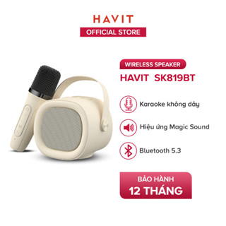 Loa Karaok Mini HAVIT SK819BT, Bluetooth 5.3, Công Suất Tối Đa 5W, Nghe Đến 5H - Hàng Chính Hãng