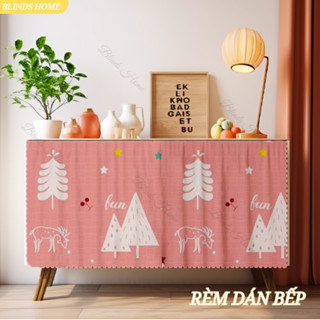 Rèm dán bếp, rèm dán tủ bếp dưới Blinds Home - trang trí nhà bếp, decor thẩm mỹ, dán tiện lợi, đa dạng mẫu Vintage Korea