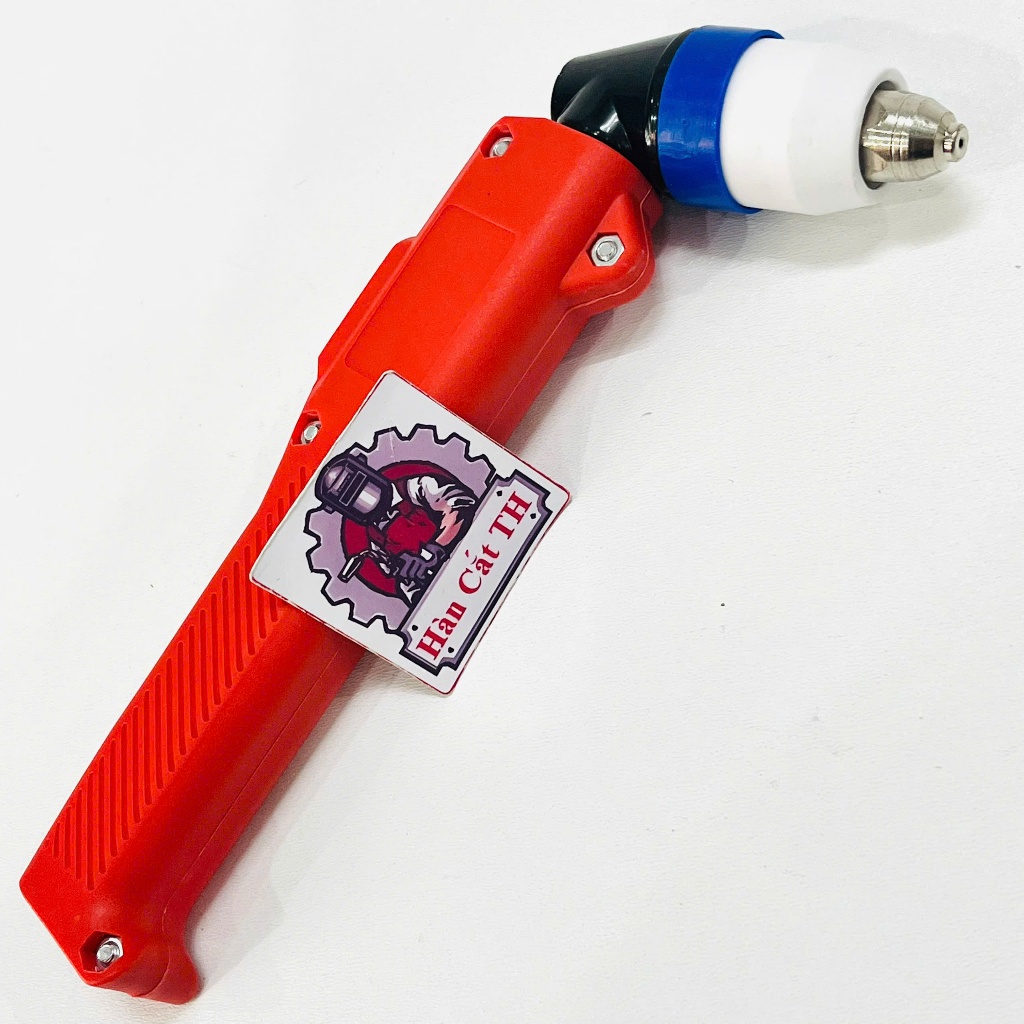 Tay cắt Plasma P80 cong đỏ công tắc trên, Mỏ cắt plasma P80 - Chụp bảo vệ béc P80