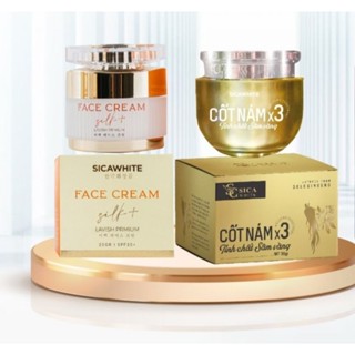 COMBO KEM CỐT NÁM X3 VÀ KEM FACE LỤA NGÀY ĐÊM TẶNG SERUM