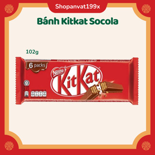 Bánh Xốp Phủ Socola Sữa Kitkat 102g (6 thanh x 17g) Bánh Kitkat Nhật