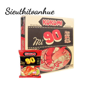 Thùng Mì Kokomi Đại 90 vị Tôm Chua Cay 30 gói x 90g   Bọc Chống Sốc  