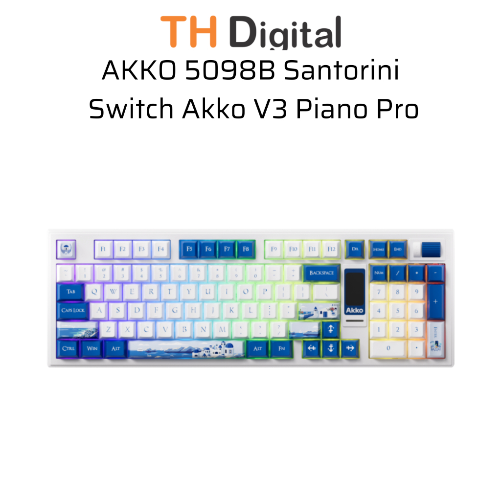 Bàn phím cơ AKKO 5098B Santorini Switch Akko V3 Piano Pro - Hàng chính hãng