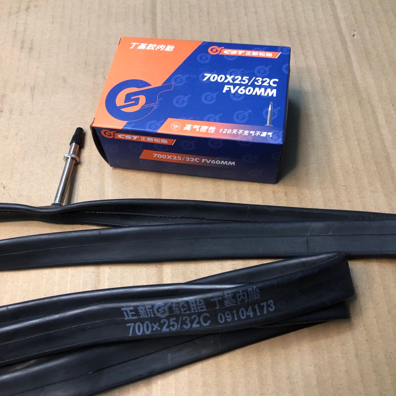 Săm Ruột Xe Đạp Thương Hiệu CST 700x25/32C FV60mm Hàng Xịn