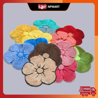 Thảm Chùi Chân - Thảm Chùi Chân Hình Hoa Mai 3D Chống Trơn Trượt Siêu Thấm Sang Trọng Bắt Mắt