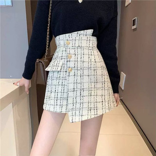 Chân váy dạ vạt chéo - L