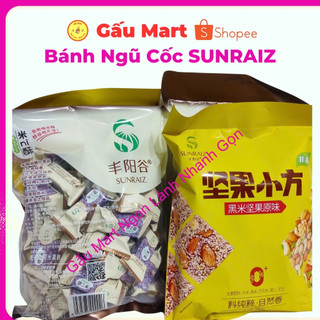 {Sỉ 5 Gói} Bánh Ngũ Cốc Kẹp Hạnh Nhân SUNRAIZ vị Vàng Ngũ Cốc, Tím Gạo Lứt, Hạt Dinh Dưỡng Ăn Kiêng