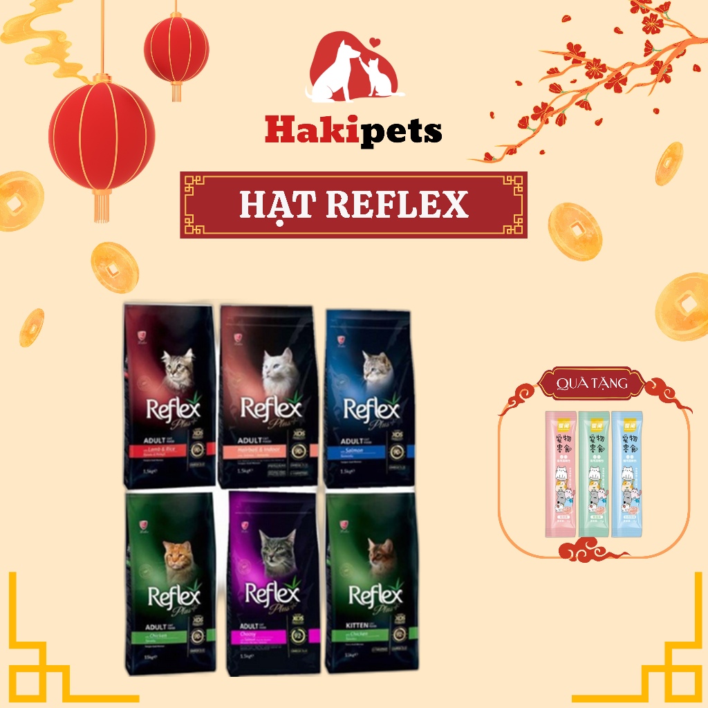 Thức ăn hạt nkhô cho mèo, Hạt Reflex, Reflex Plus cho mèo, Hạt cho mèo con và mèo lớn xuất xứ Thổ Nh