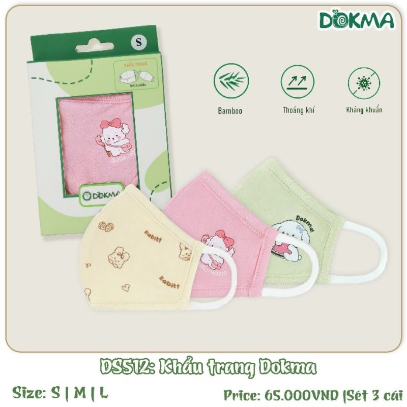 Khẩu trang trẻ em Dokma  DS512